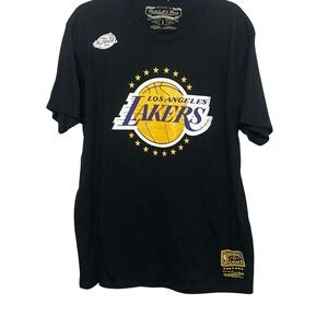 Mitchell & Ness Mens Black Los Angeles Lakers 2009 NBA Finals T-Shirt Large‎